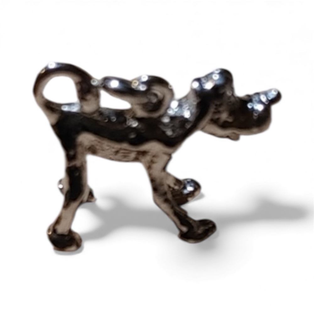 ⭐️Vintage Silver Pluto Dog Pendant Necklace Charm Disney